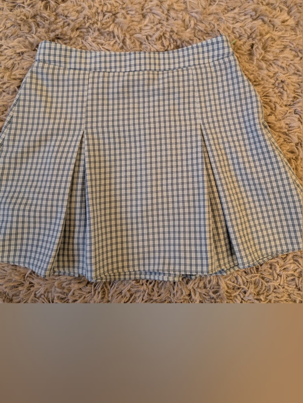 Le Lis Collection Blue Plaid Mini Skirt Size S